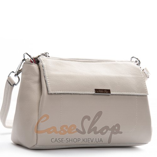 Сумка кожаная 8721-9 grey