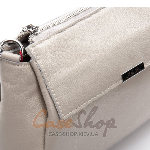 Сумка кожаная 8721-9 grey