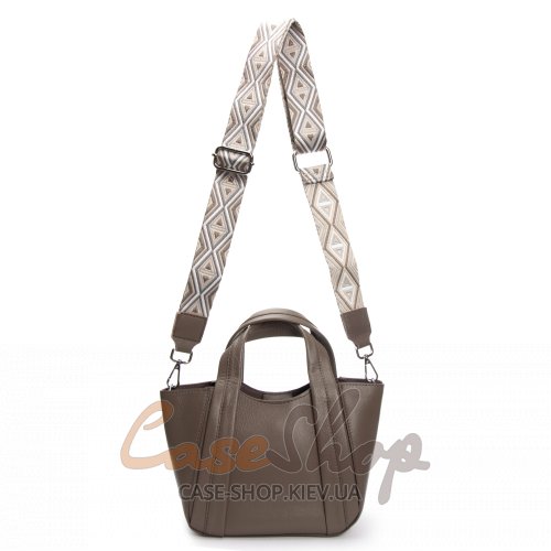 Сумка шкіряна 97718-9 l.grey