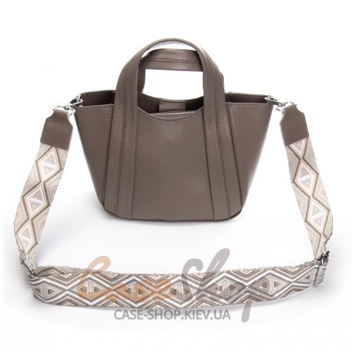 Сумка шкіряна 97718-9 l.grey