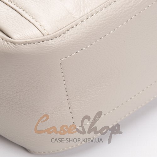 Сумка кожаная 97718-9 grey white