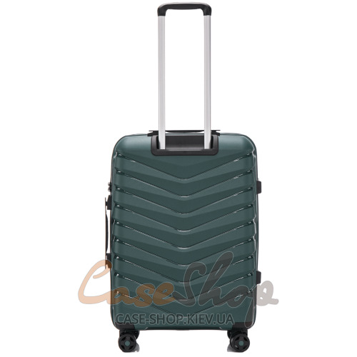 Чемодан средний 4 колеса PHX01/M New blackish-green WINGS (Польша)