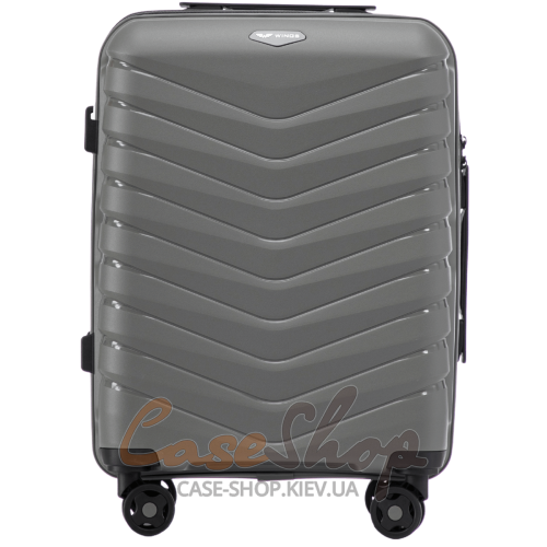 Чемодан малый 4 колеса PHX01/S New dark-grey WINGS (Польша)