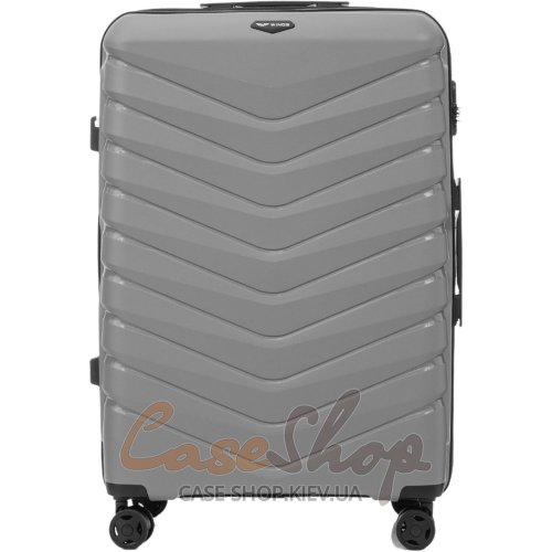 Чемодан большой 4 колеса PHX01/L 2.0 grey WINGS (Польша)