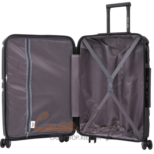 Чемодан средний 4 колеса PHX01/M 2.0 grey WINGS (Польша)