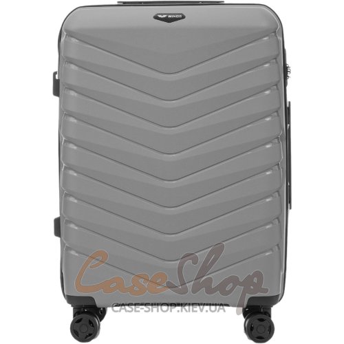 Чемодан средний 4 колеса PHX01/M 2.0 grey WINGS (Польша)
