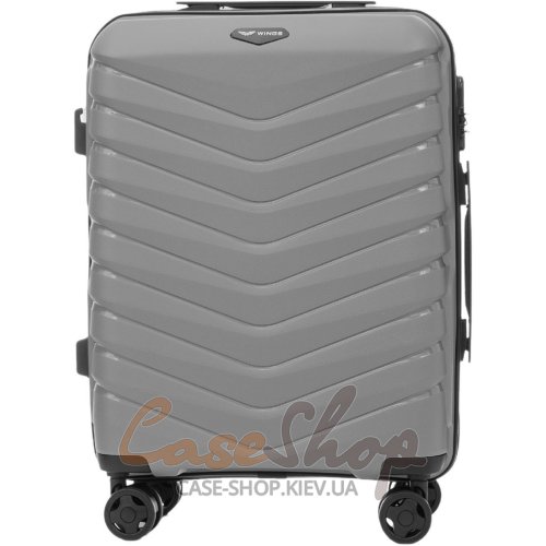 Чемодан малый 4 колеса PHX01/S 2.0 grey WINGS (Польша)
