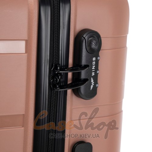 Комплект чемоданов HWF01 2.0 rose gold WINGS (Польша)